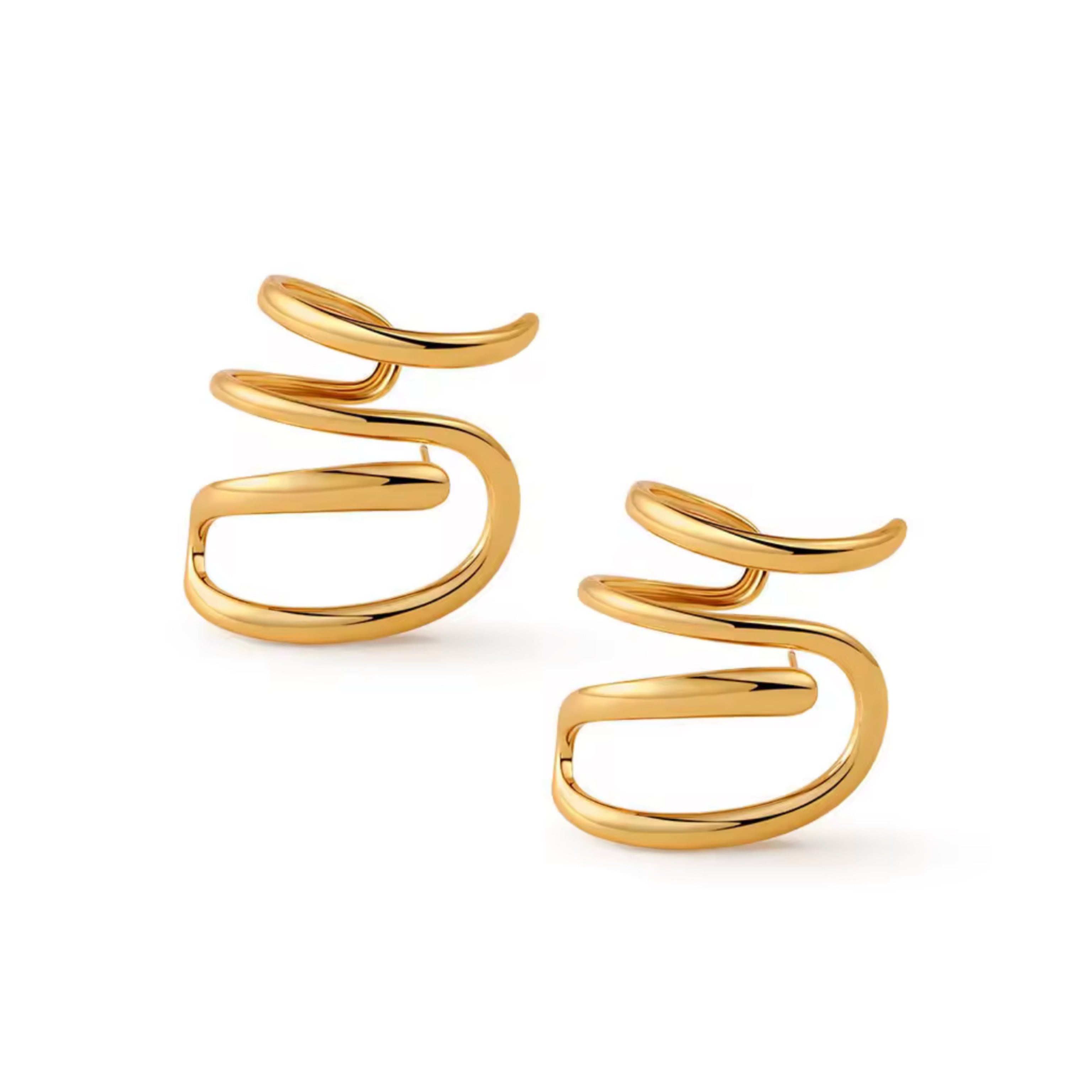 Geometric irregular earring