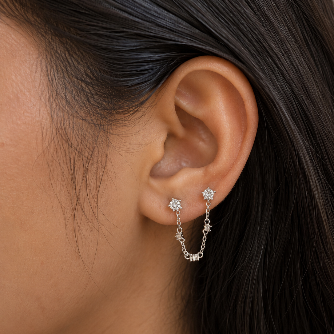 Double link earring