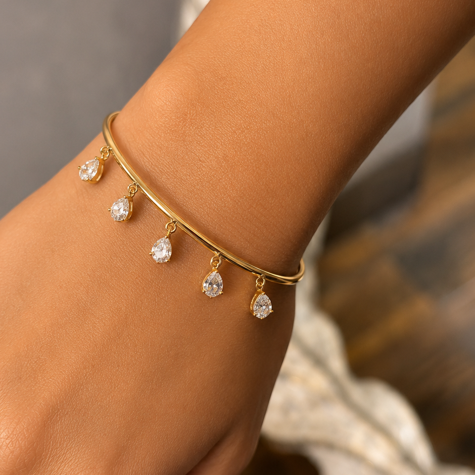Zircon Tassel Bracelet