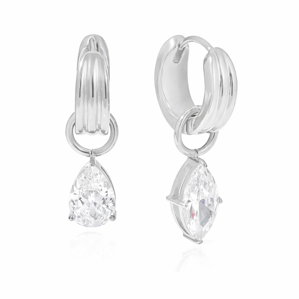 Crystal Tear Earring