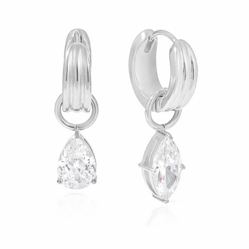 Crystal Tear Earring