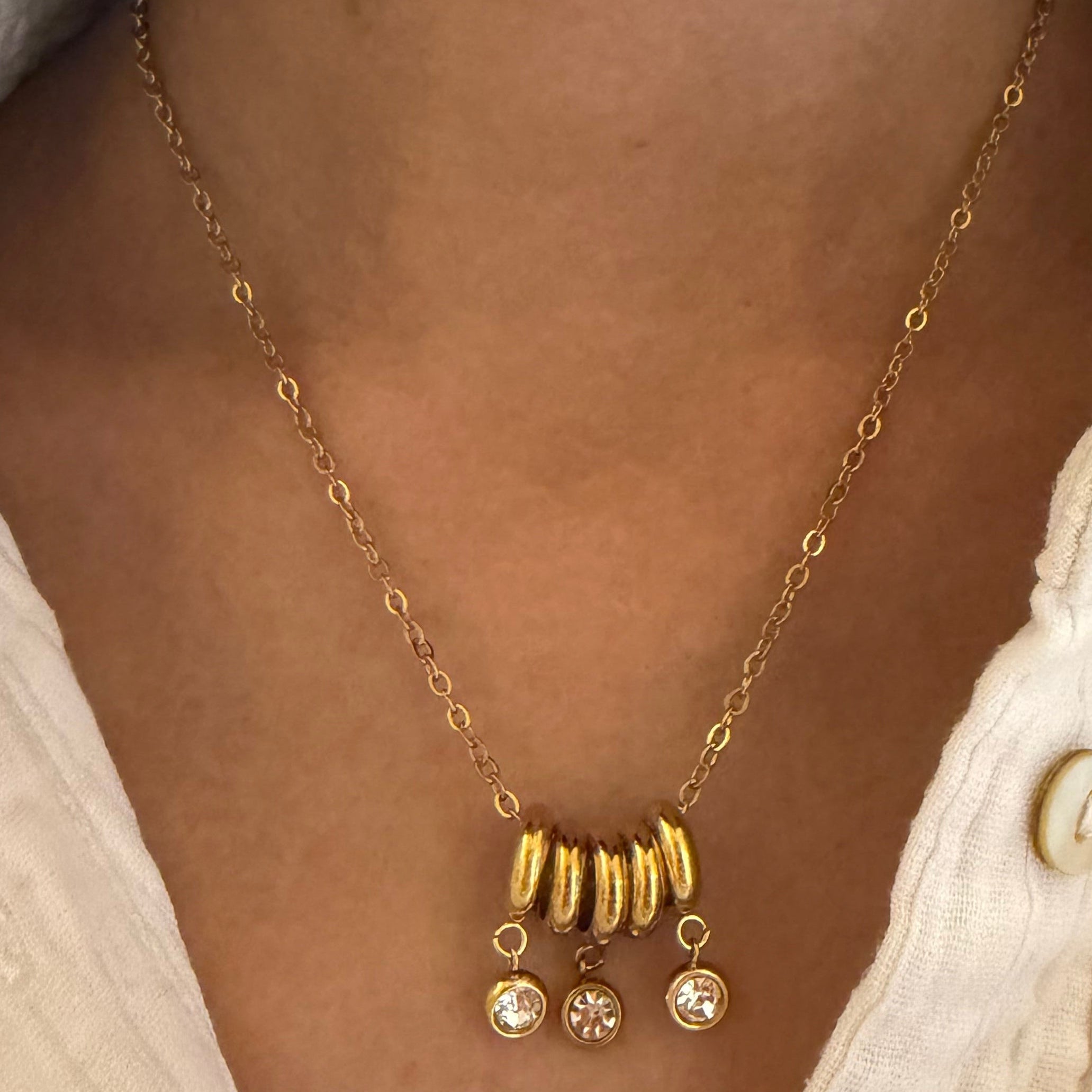 Triple Dangle Necklace