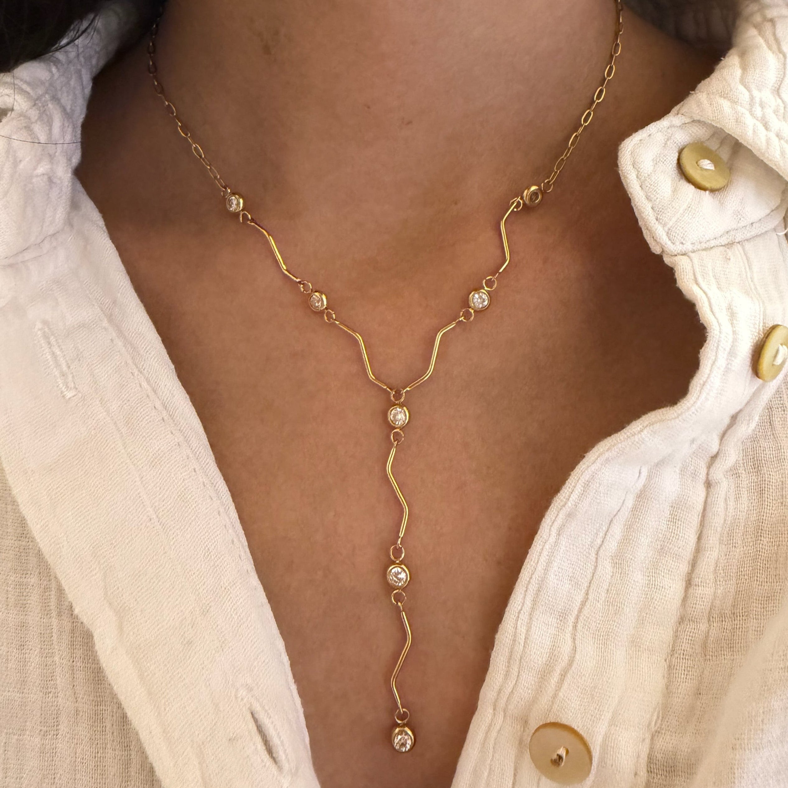 Wave Drop Necklace