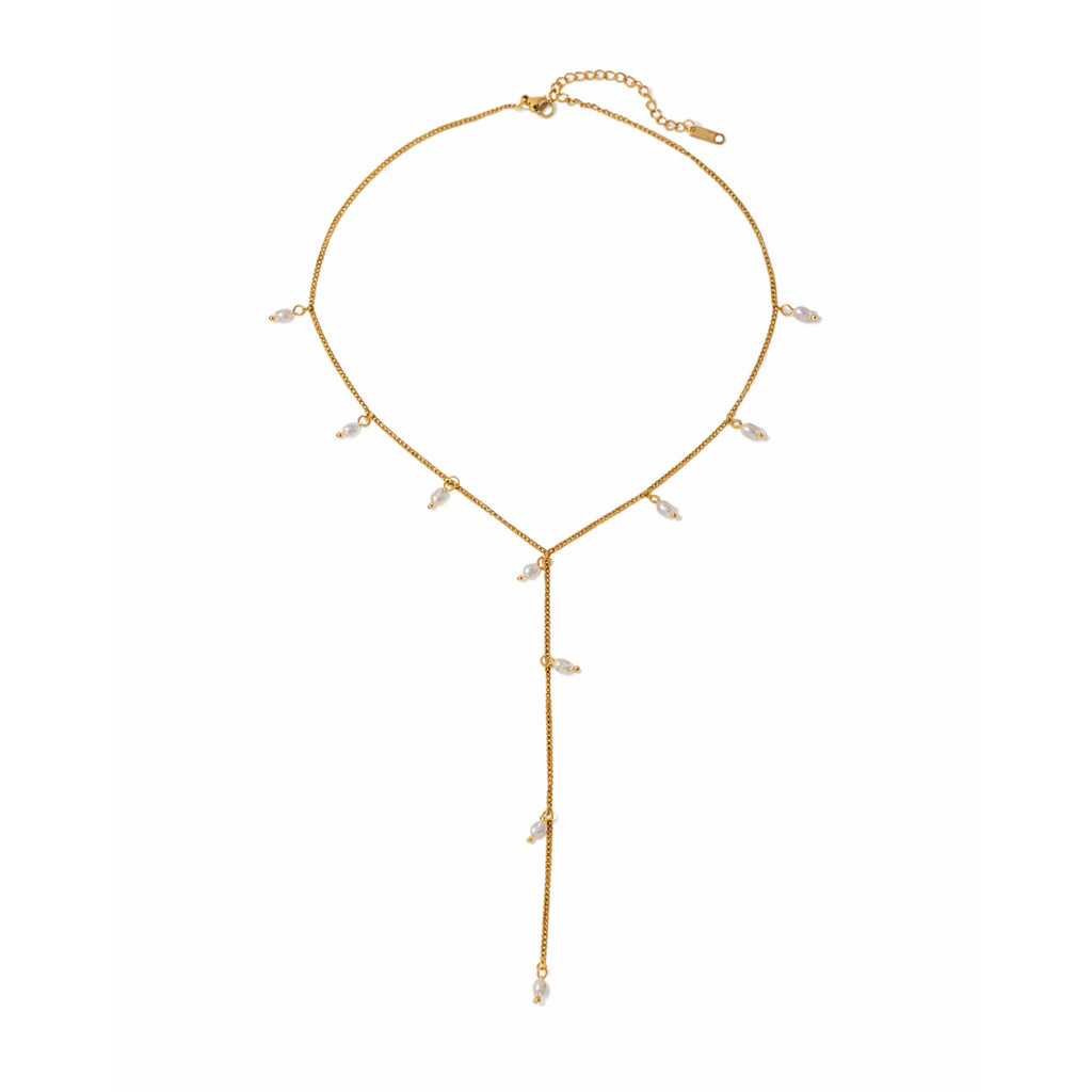 Pearl Y Necklace